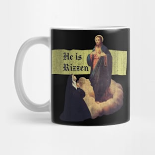 He Is Rizzen Jesus Prayer Christian Bible Faith Mug